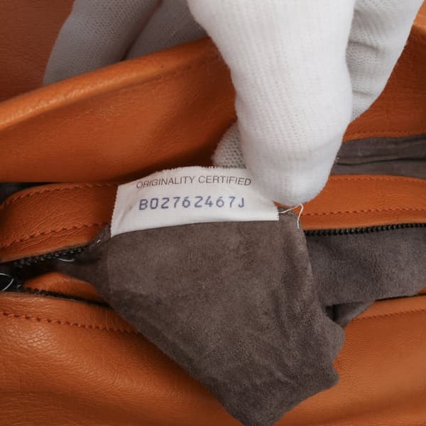 Pre-owned Bottega Veneta Nappa Intrecciato Flap Shoulder Bag Orange