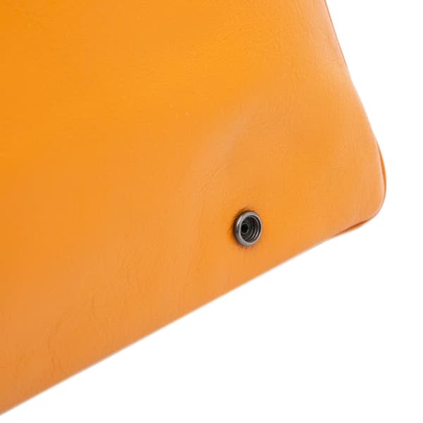 Pre-owned Bottega Veneta Nappa Intrecciato Flap Shoulder Bag Orange