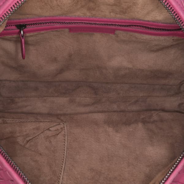 Pre-owned Bottega Veneta Nappa Intrecciato Montaigne Shoulder Bag Pink