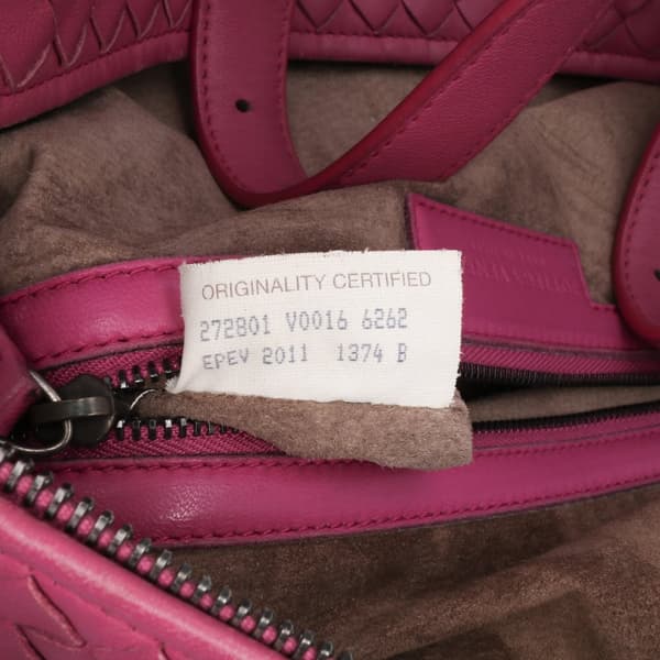 Pre-owned Bottega Veneta Nappa Intrecciato Montaigne Shoulder Bag Pink