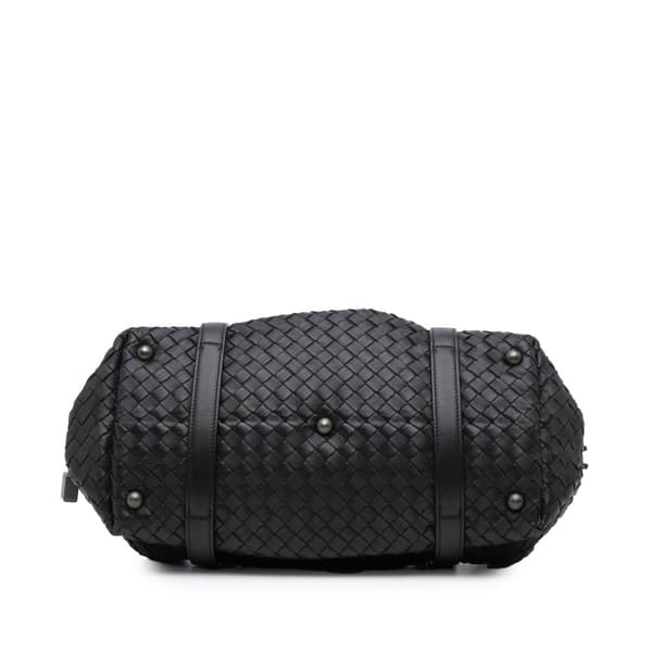 Pre-owned Bottega Veneta Nappa Intrecciato Montaigne Shoulder Bag Black