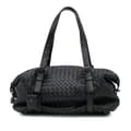 Miniatyrbillede 1 af 10: Pre-owned Bottega Veneta Nappa Intrecciato Montaigne Shoulder Bag Black