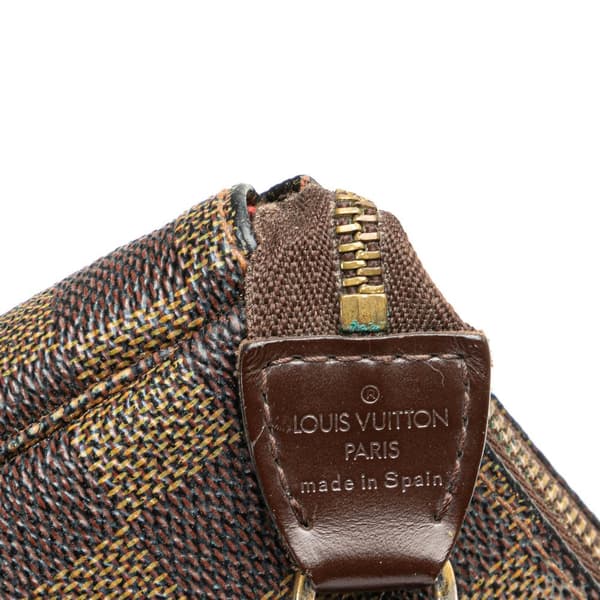 Pre-owned Louis Vuitton Damier Ebene Pochette Accessoires Brown