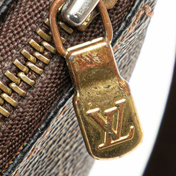 Pre-owned Louis Vuitton Damier Ebene Pochette Accessoires Brown