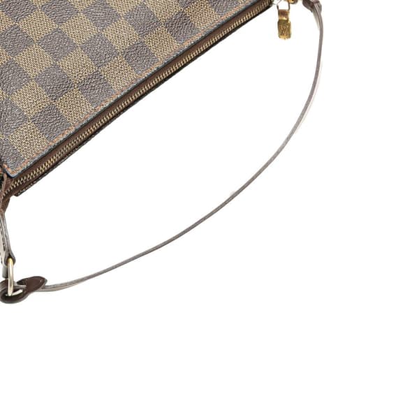 Pre-owned Louis Vuitton Damier Ebene Pochette Accessoires Brown