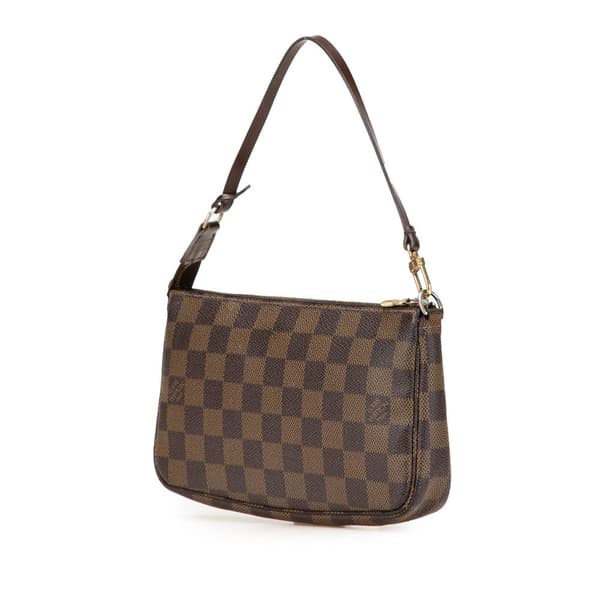 Pre-owned Louis Vuitton Damier Ebene Pochette Accessoires Brown