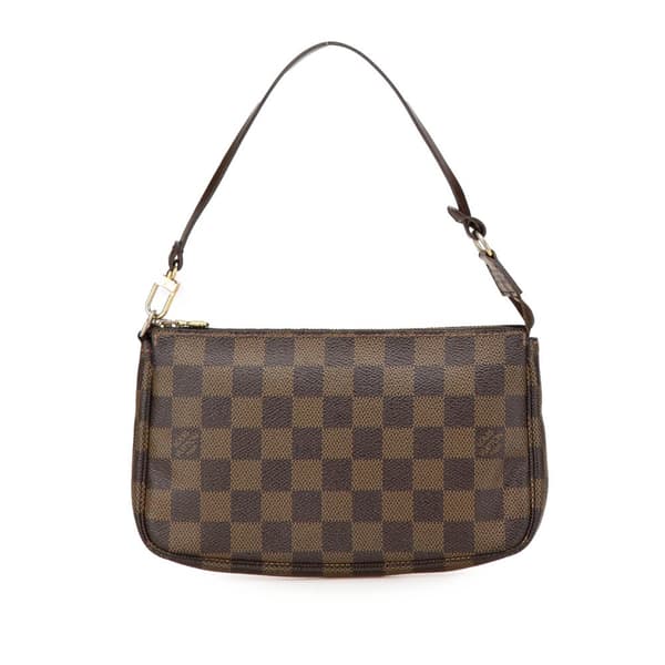 Pre-owned Louis Vuitton Damier Ebene Pochette Accessoires Brown