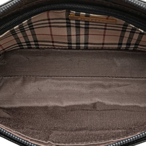 Pre-owned Burberry Leather Shoulder Bag Black
