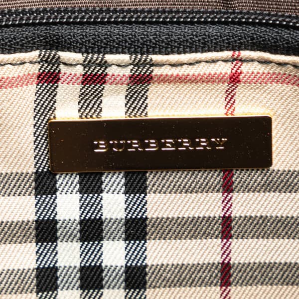 Pre-owned Burberry Leather Shoulder Bag Black