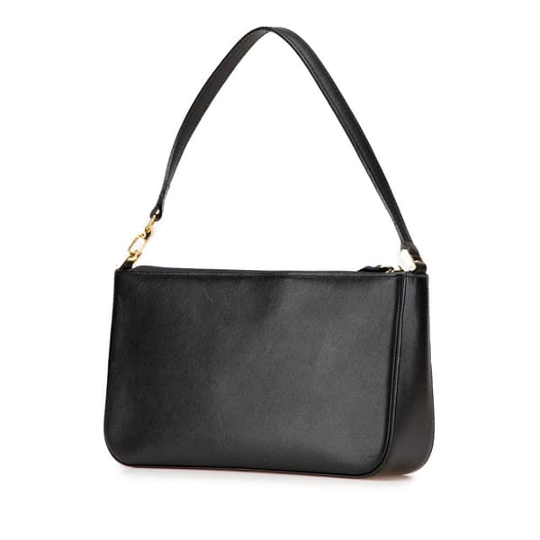 Pre-owned Burberry Leather Shoulder Bag Black