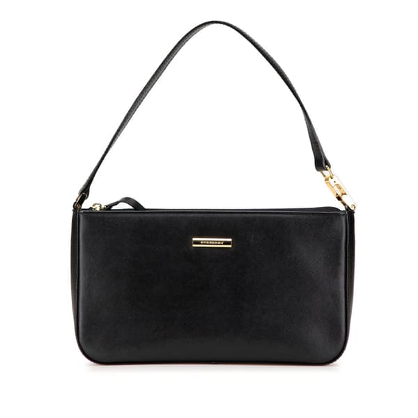 Pre-owned Burberry Leather Shoulder Bag Black
