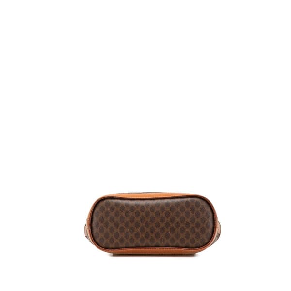 Pre-owned Celine Macadam Coated Canvas Shoulder Bag Brown