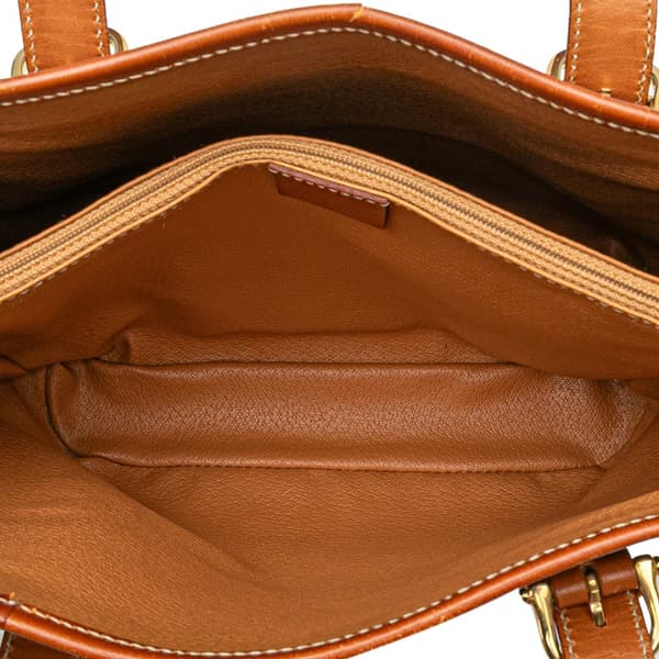 Pre-owned Celine Macadam Coated Canvas Shoulder Bag Brown