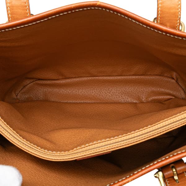Pre-owned Celine Macadam Coated Canvas Shoulder Bag Brown