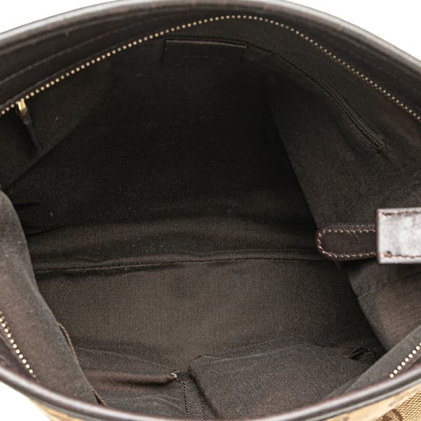 Pre-owned Gucci GG Canvas Shoulder Bag Brown