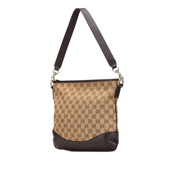 Pre-owned Gucci GG Canvas Shoulder Bag Brown