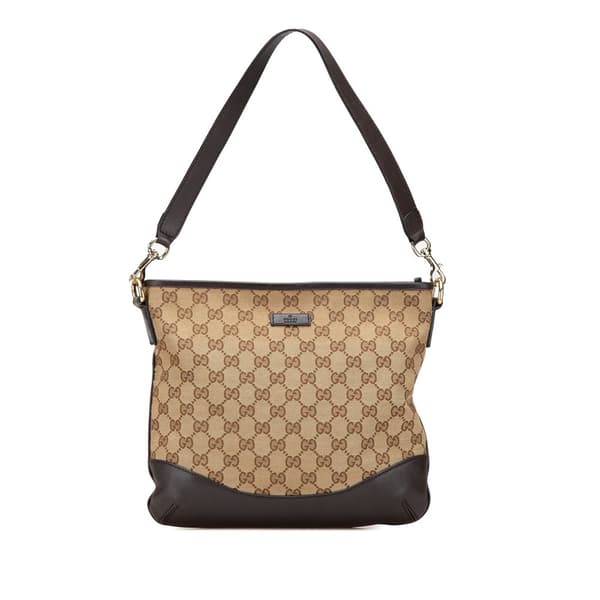 Pre-owned Gucci GG Canvas Shoulder Bag Brown