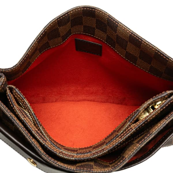 Pre-owned Louis Vuitton Damier Ebene Aubagne Brown