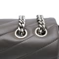 Pikkukuva 10 / 10: Pre-owned Saint Laurent Large Leather Monogram Matelasse LouLou Shoulder Bag Gray
