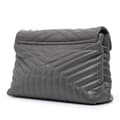 Pikkukuva 2 / 10: Pre-owned Saint Laurent Large Leather Monogram Matelasse LouLou Shoulder Bag Gray