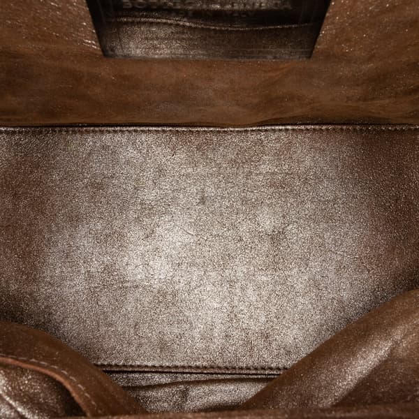 Pre-owned Bottega Veneta Limited Edition Intrecciato Frame Shoulder Bag Brown