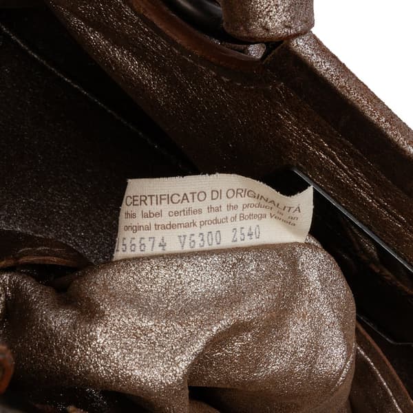 Pre-owned Bottega Veneta Limited Edition Intrecciato Frame Shoulder Bag Brown