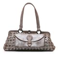 Miniatyrbillede 1 af 10: Pre-owned Bottega Veneta Limited Edition Intrecciato Frame Shoulder Bag Brown