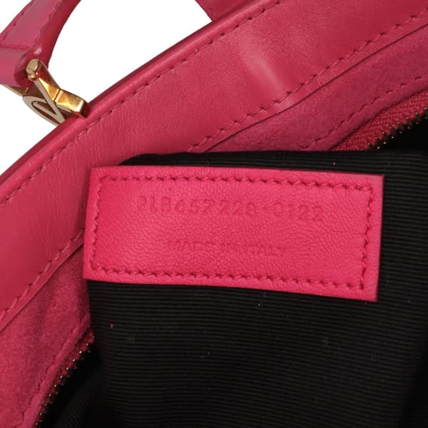 Pre-owned Saint Laurent Leather Le 5 a 7 Shoulder Bag Pink