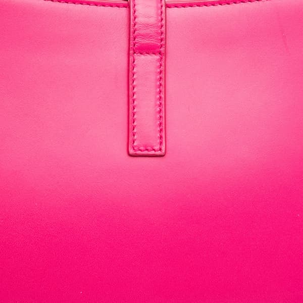 Pre-owned Saint Laurent Leather Le 5 a 7 Shoulder Bag Pink