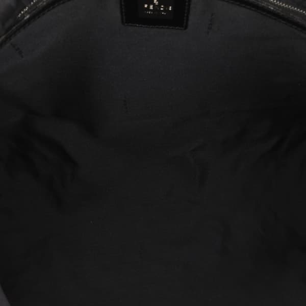 Pre-owned Fendi Zucca Canvas Flap Shoulder Bag Black