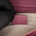 Miniatyrbild 6 av 10: Pre-owned Gucci Pebbled Calfskin Piston Broadway Evening Bag Pink