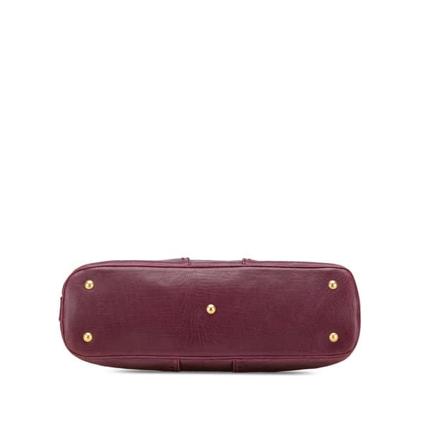 Pre-owned Yves Saint Laurent Medium Leather Muse Shoulder Bag Red