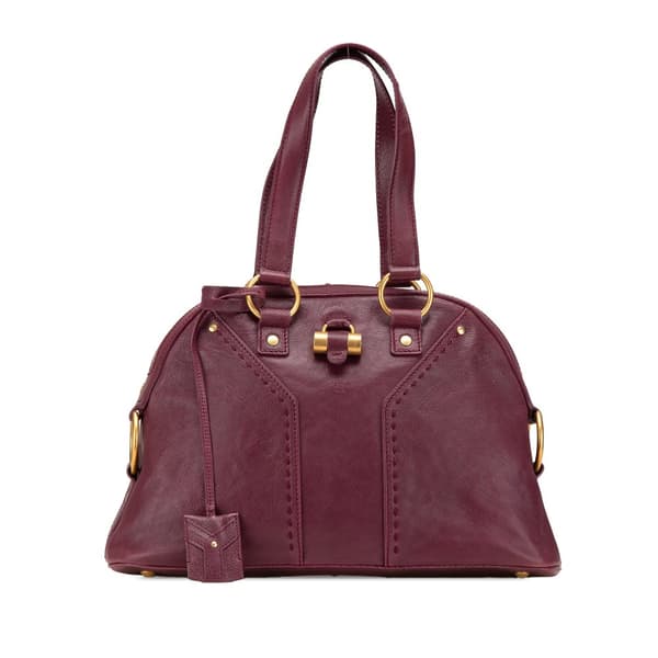 Pre-owned Yves Saint Laurent Medium Leather Muse Shoulder Bag Red