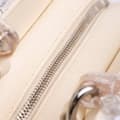 Miniatyrbild 7 av 10: Pre-owned Chanel Small Tweed and Resin Zipped Shopping Bag White