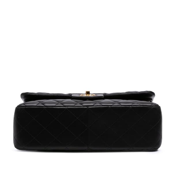 Pre-owned Chanel Jumbo Classic Lambskin Double Flap Black