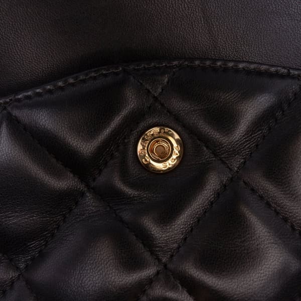 Pre-owned Chanel Jumbo Classic Lambskin Double Flap Black