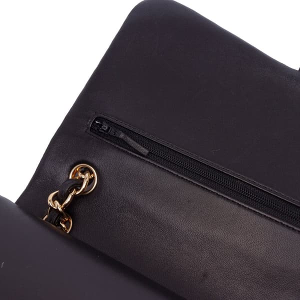 Pre-owned Chanel Jumbo Classic Lambskin Double Flap Black