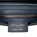 Miniatyrbild 5 av 10: Pre-owned Dior Leather Saddle Bag Blue