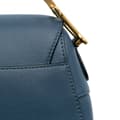 Miniatyrbild 8 av 10: Pre-owned Dior Leather Saddle Bag Blue
