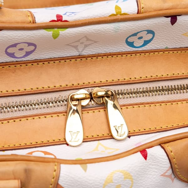 Pre-owned Louis Vuitton Monogram Multicolore Claudia White