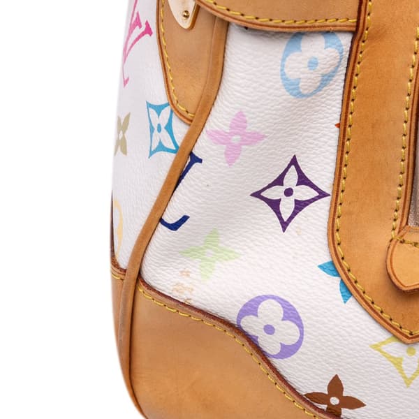 Pre-owned Louis Vuitton Monogram Multicolore Claudia White