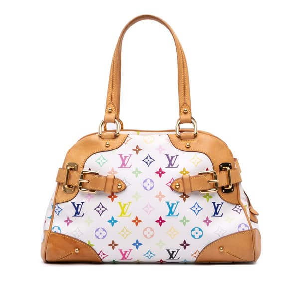 Pre-owned Louis Vuitton Monogram Multicolore Claudia White