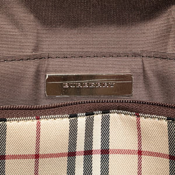 Pre-owned Burberry Leather Flap Shoulder Bag Brown