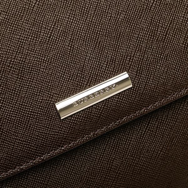 Pre-owned Burberry Leather Flap Shoulder Bag Brown