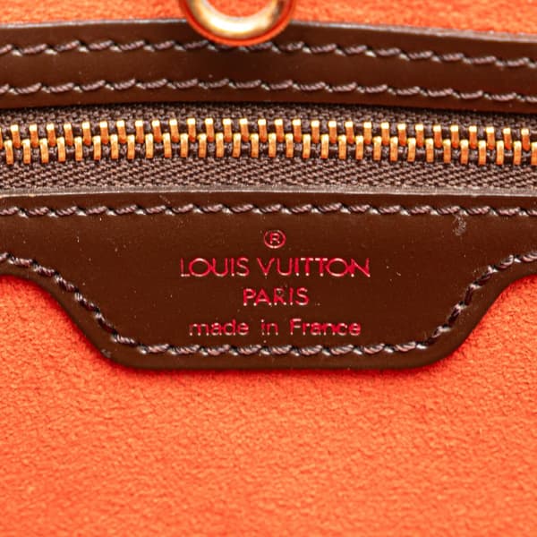Pre-owned Louis Vuitton Damier Ebene Manosque PM Brown