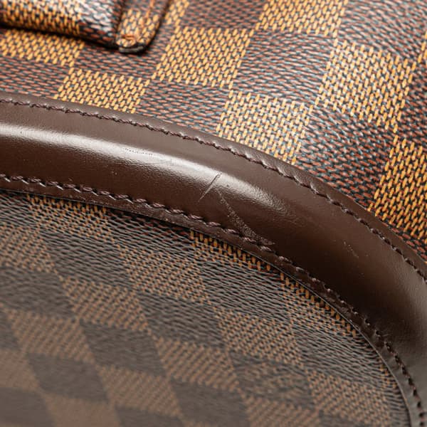 Pre-owned Louis Vuitton Damier Ebene Manosque PM Brown