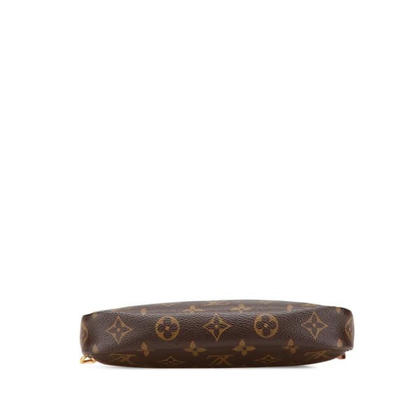 Pre-owned Louis Vuitton Monogram Pochette Accessoires Brown