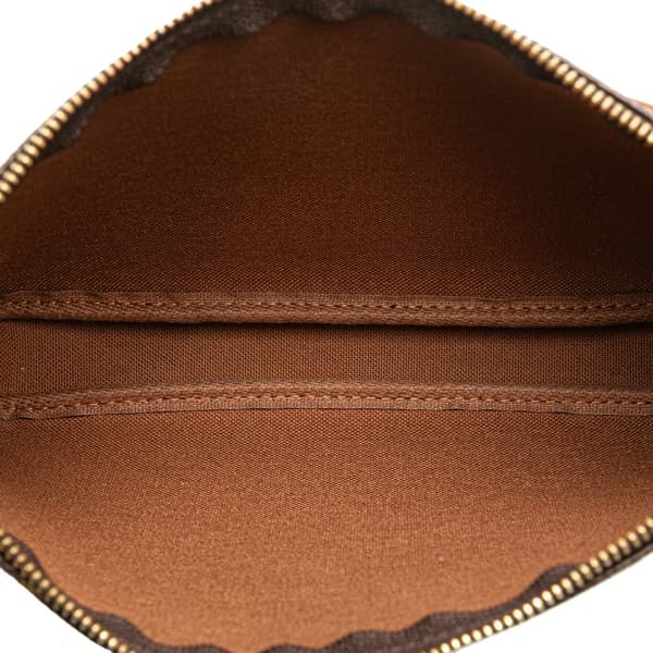 Pre-owned Louis Vuitton Monogram Pochette Accessoires Brown