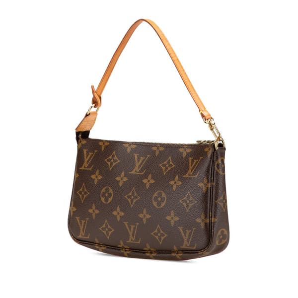 Pre-owned Louis Vuitton Monogram Pochette Accessoires Brown