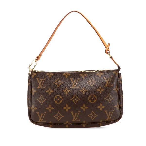 Pre-owned Louis Vuitton Monogram Pochette Accessoires Brown